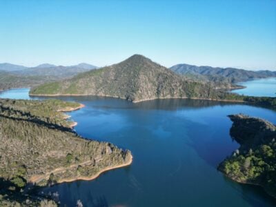 April at Shasta Lake